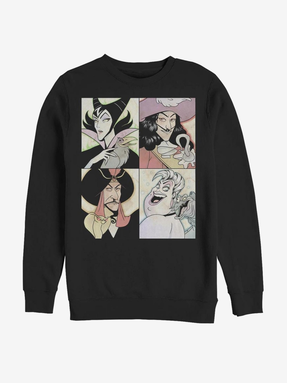 Disney Villains Anime Style Graphic Crewneck Sweatshirt